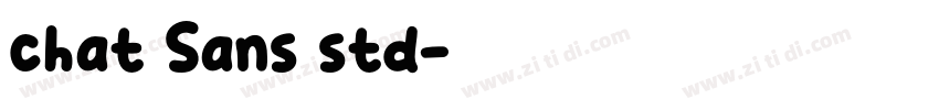 chat Sans std字体转换